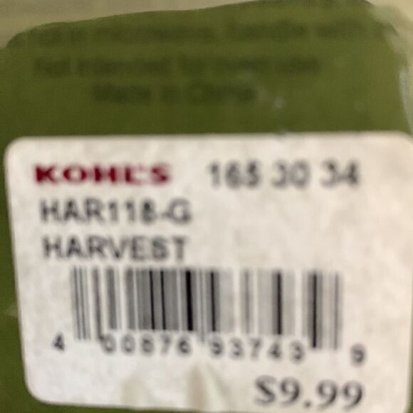 Harvest Kohl’s Sold As Set 3 Yellow Red Green Trinket Appetizer Serving Dishes - Picture 5 of 11